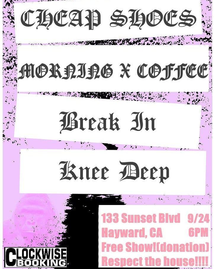 Blockxbusta's tweet photo. Morningxcoffee and Break in dropped, but replaced with resilient youth. Free show, 5 dollar meal and beer donation. https://t.co/XFQ1cchXvH