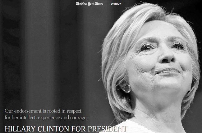 NoticiasCaracol's tweet photo. The New York Times expresa su apoyo a Hillary Clinton https://t.co/8jwP6A7SsG https://t.co/uB65llh4YH