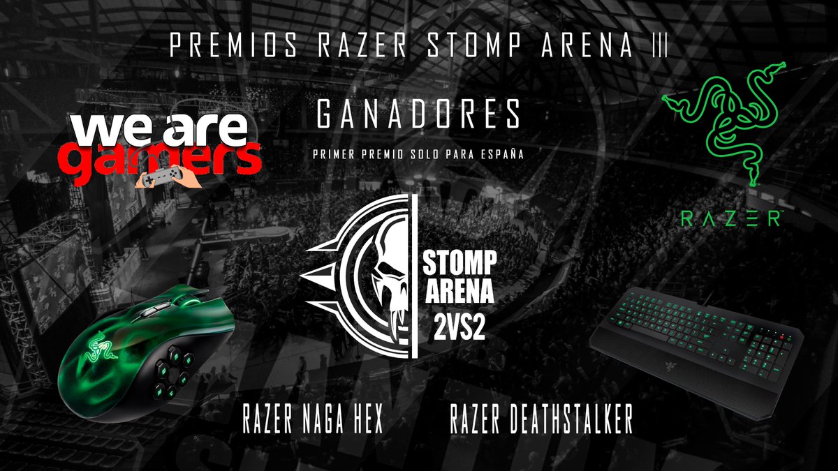 Phantom_Slayers's tweet photo. Lunes a las 21h se cierra el plazo de inscripción a #StompArena, apuntaros que queda ya poco para ganar los premios! @wearegamers_es @Razer https://t.co/6ZwpNVHees