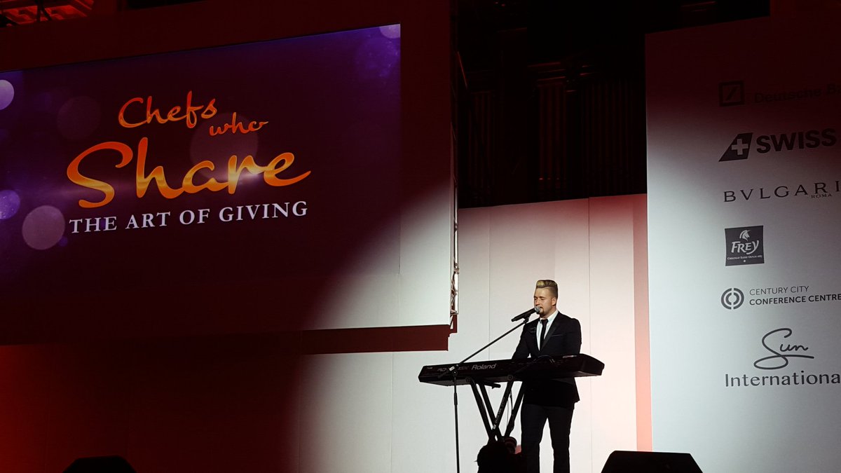 Amazing performance by <a href="/jono_johansen/">Jono Johansen</a> <a href="/Chefswhoshare/">Chefs who share</a> 

It's been an emotional evening that has raised over R2 Million