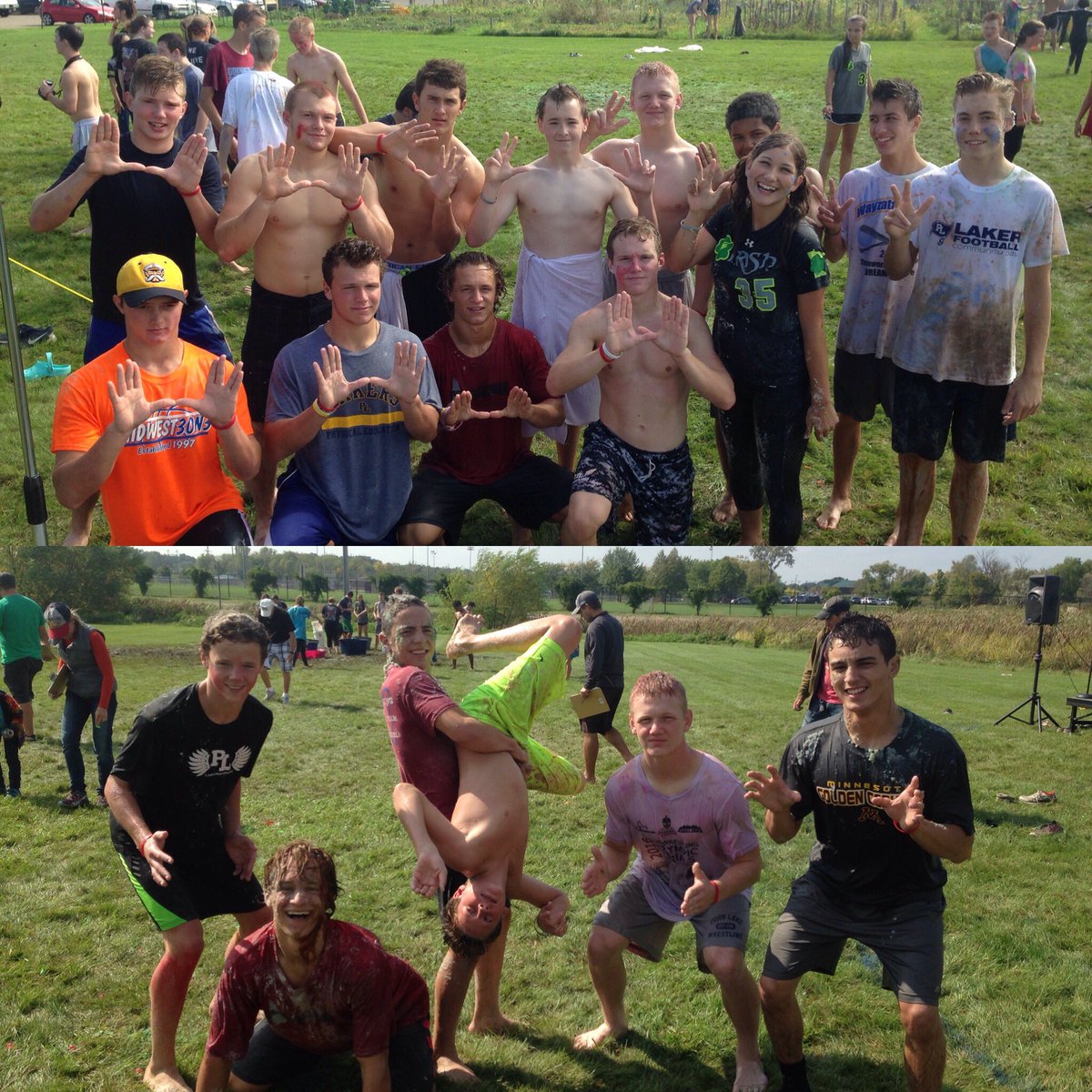 AVK155's tweet photo. Had a great time today at @PLYounglife Muck Wars! Pumped to have some PL wrestlers and Football players there! #PLYL https://t.co/CCaQqXpjpa