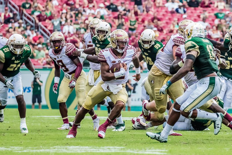 TheSkyBoat's tweet photo. Gallery- FSU 55-35 victory over USF. #USFvsFSU https://t.co/1kmSFqXpOX https://t.co/tXrDjPVGoa