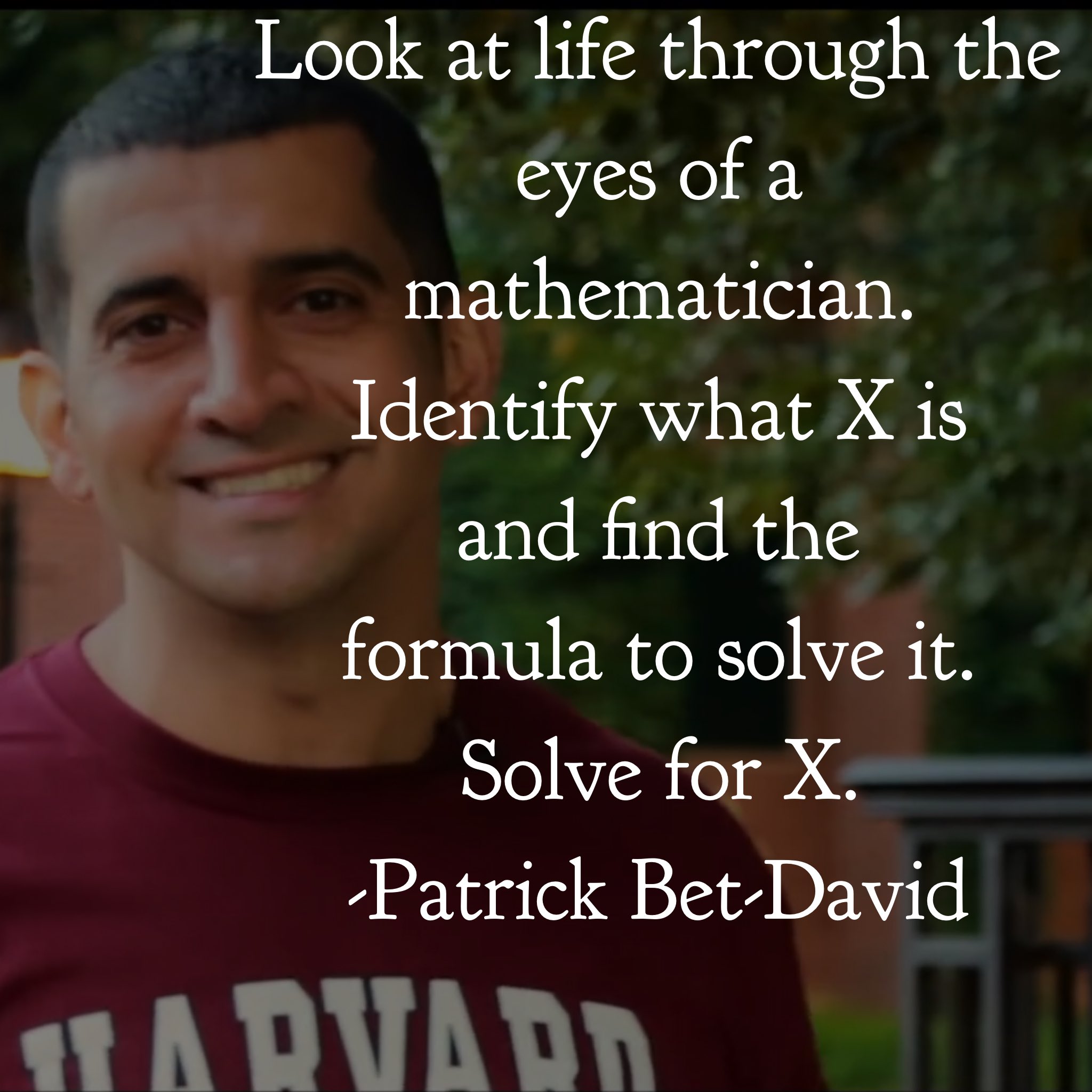 Patrick Bet-David on Twitter: "Solve for X. https://t.co/KCHXGU3zYX