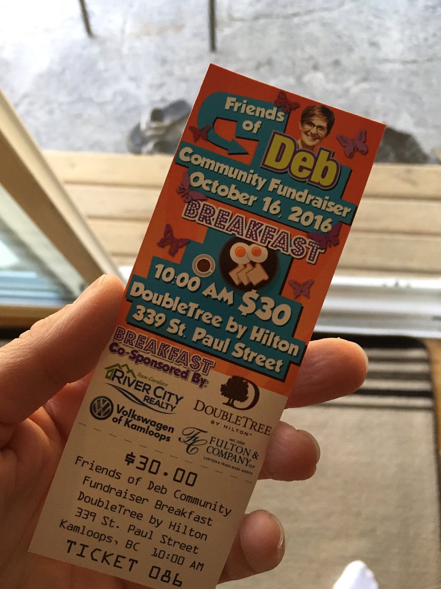 LMacDerm's tweet photo. Got my ticket for the Breakfast for Deb! #friendsofdeb #runfordeb https://t.co/mQnl3eJyAD