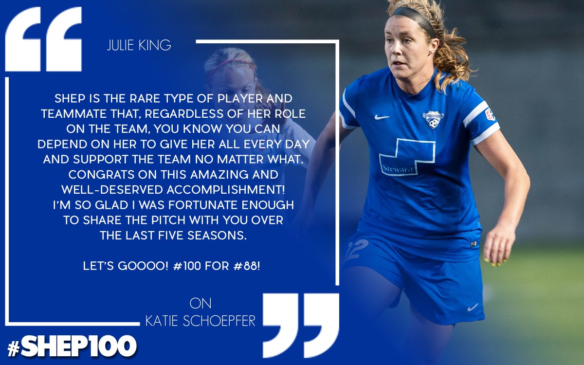 BostonBreakers's tweet photo. Breakers @asalem6 @KristieMewie and @Julie_King8 send their congrats to @KatieShep12 on her 100th appearance. #Shep100 https://t.co/IgUCXWNvOi