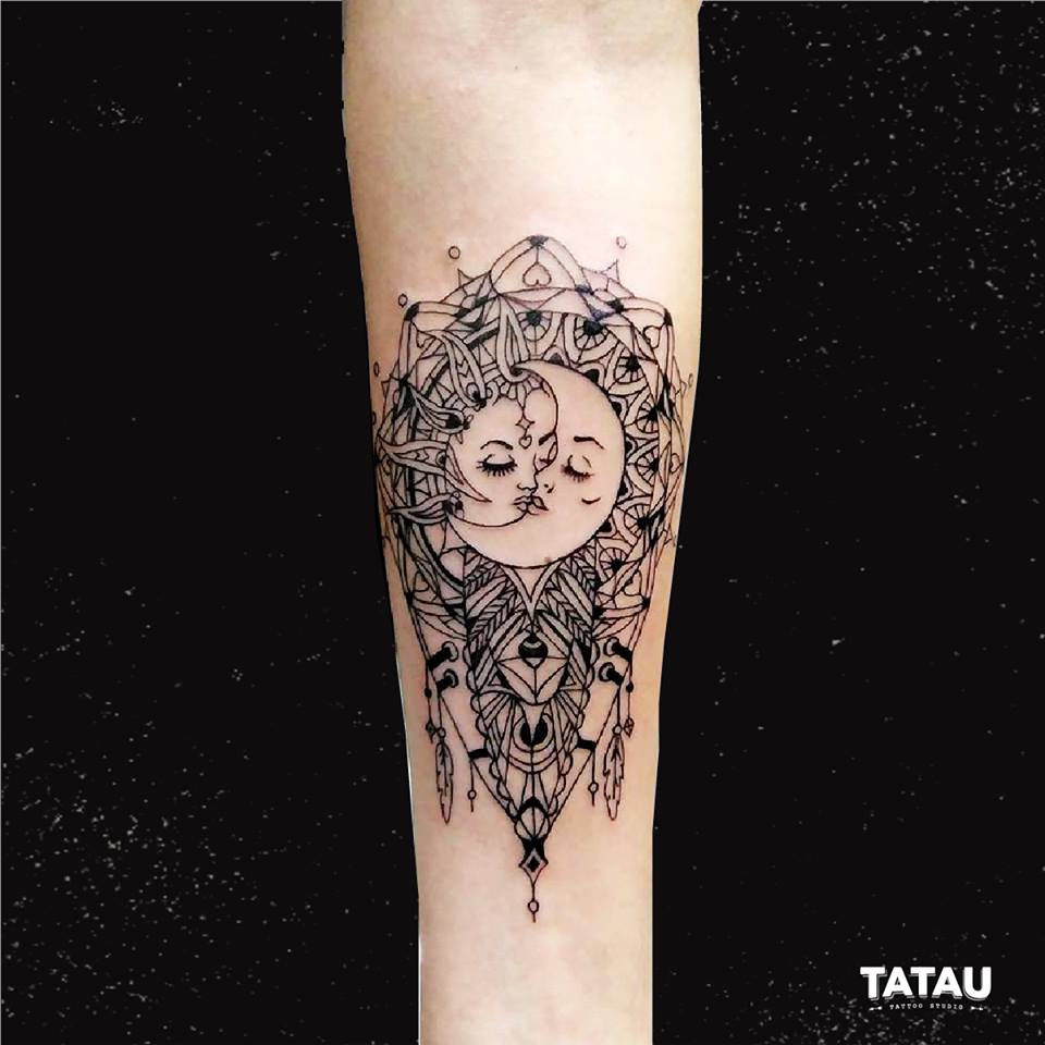 Tatau Tattoo Studio on Twitter: "#Tattoo hecho por nuestro artista Forge Reynoso #Moon #Sun #Mandala https://t.co/sJMW74tkWP https://t.co/mPKtb7y1rV" / Twitter