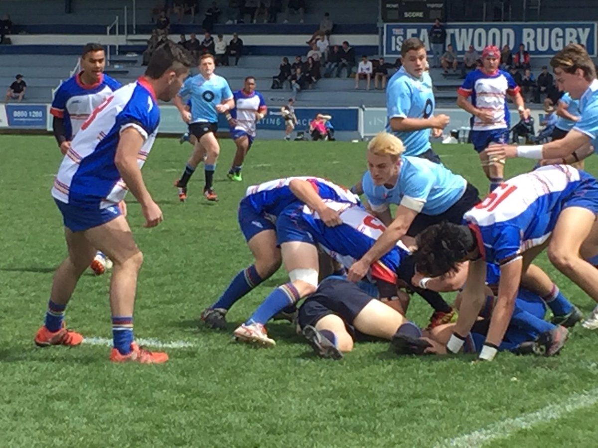 SydJuniorRugby's tweet photo. Beautiful Day for U16s Invitational. Final game is #SJRU vs #NSWSchools - first try to Schools. https://t.co/FoFXwQp7sy
