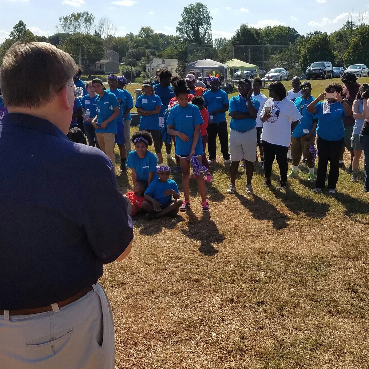 CityofWS's tweet image. .@GarrityCM  thanked the volunteers and staff that build a playground at the Fourteenth St. Rec. Center. #kaboom #ManyHandsLightWork