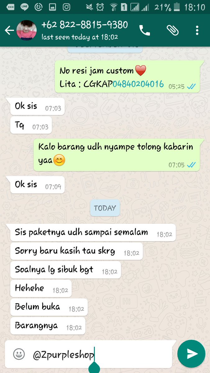 Zpurpleshop's tweet photo. JAM TANGAN CUSTOM] #testiZpurpleshop #trustedolshop ♥ https://t.co/Bf9Cs21VGq
