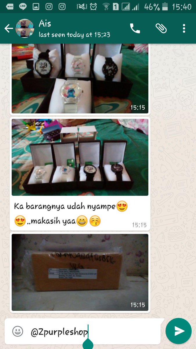 Zpurpleshop's tweet photo. JAM TANGAN CUSTOM] #testiZpurpleshop #trustedolshop ♥ https://t.co/qVrQicanpi