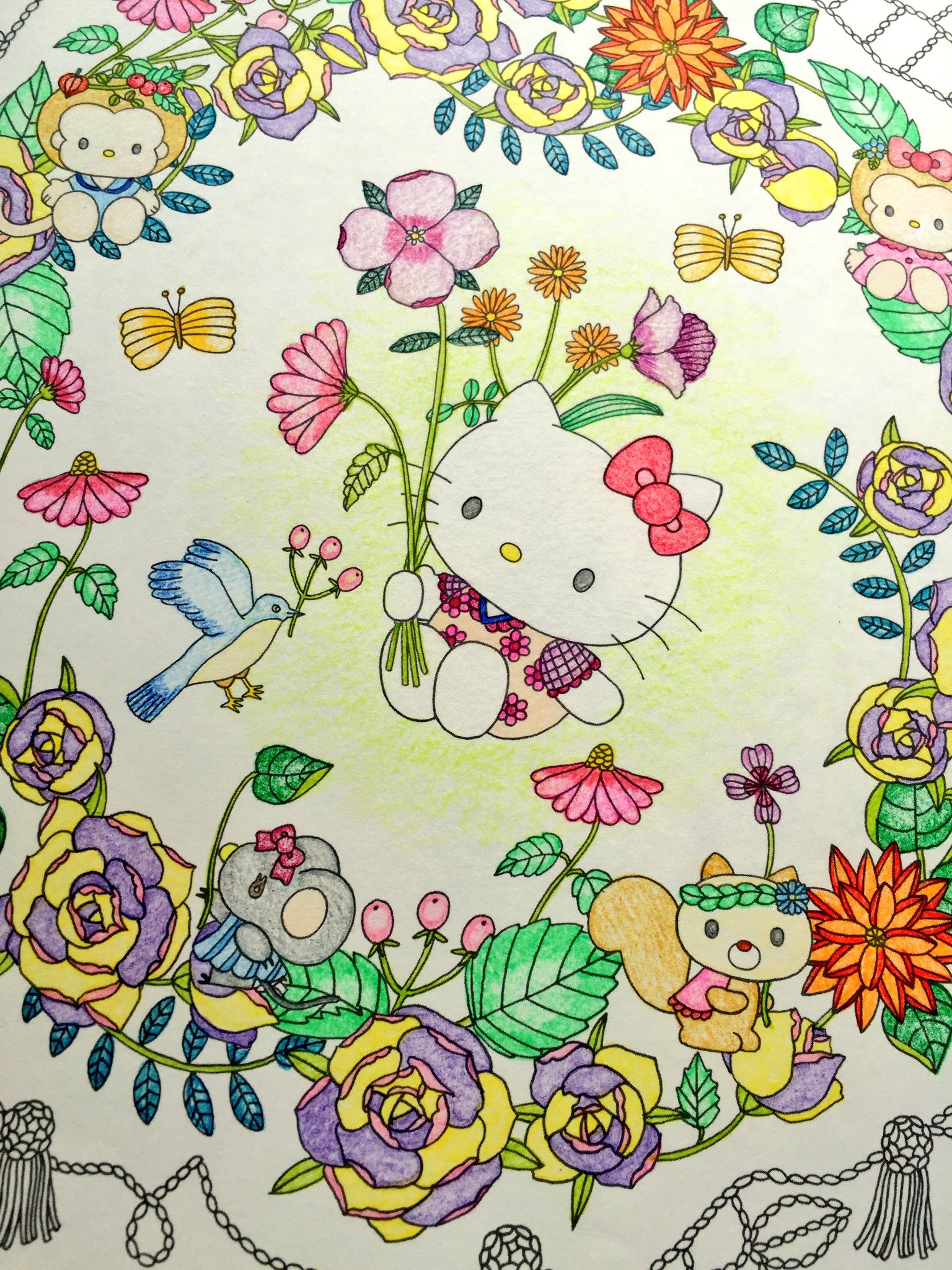 ちょこ キティ コロリアージュ 大人の塗り絵 Coloriage サンリオキャラクター塗り絵ブック ハローキティ サンリオ Sanrio T Co 5r4hoaho9c Twitter