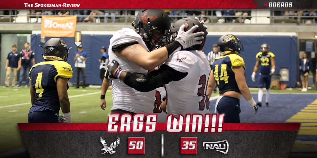 EAGS WIN!!! Eastern picks up a big road win at Northern Arizona to open up <a href="/BigSkyFB/">Big Sky Football</a> play! Recap to come on GoEags.com! #GoEags