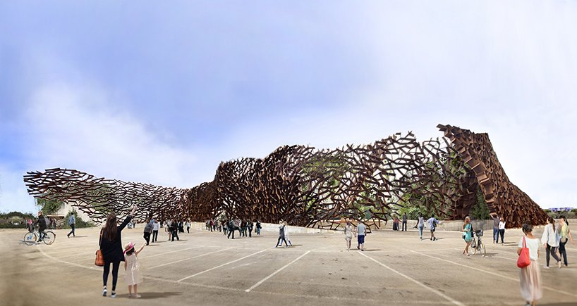 toti semerano construct an irregular corten steel wall in salento italy bit.ly/29vqFDK #nottingham #property