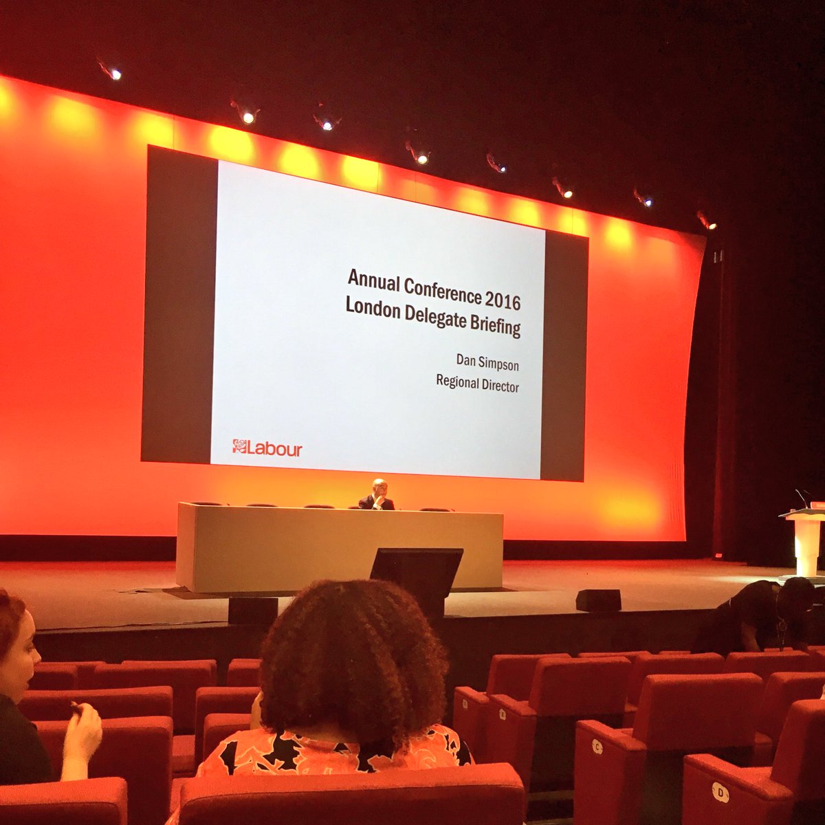 In conference bright and early this morning learning about all the delegate business we have to take part in during #Lab16