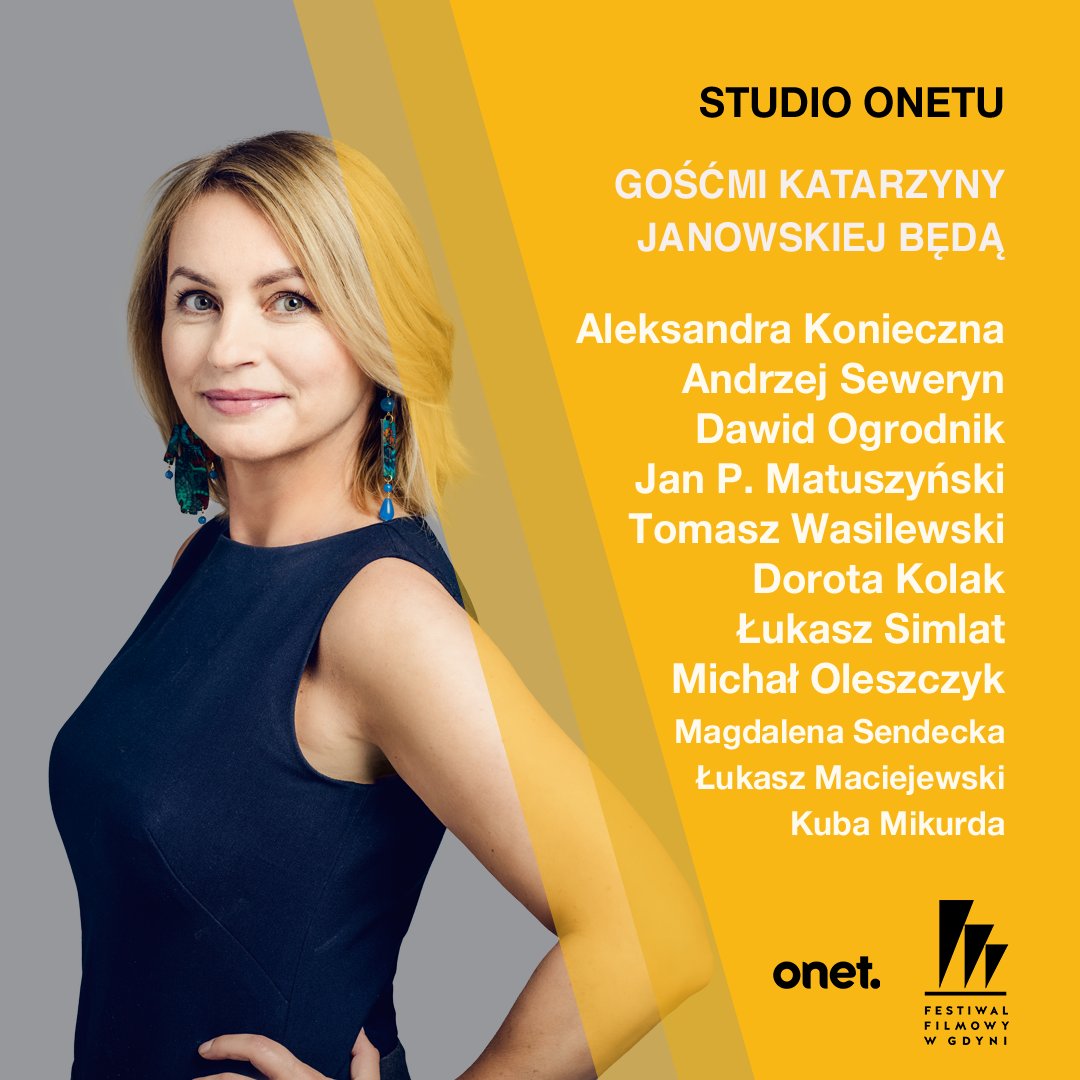 onetkultura's tweet photo. Zapraszamy na finałowe studio Onetu z @FFGdynia! Startujemy po 11.00, obserwujcie nas :)
#OnetFFG #FFGdynia #41FFG #ostatniarodzina https://t.co/uLfppmjJTb