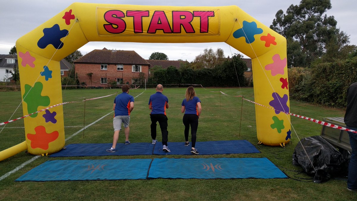 BlackwaterLC's tweet photo. Good luck to everyone at the @maldonhalf today! The start line is ready and everyone's starting to arrive!  Come over and say Hi! https://t.co/0qtP3J6Q4g