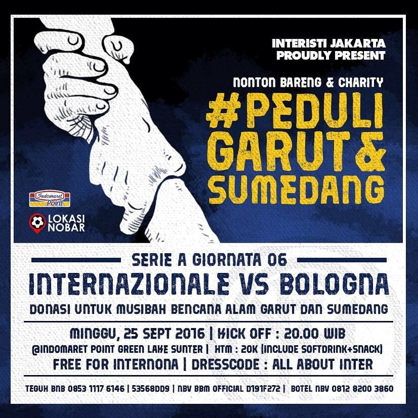 Titik Konvoi :
🏣:MOR HARMONI GAJAH MADA
🕟:17.00 WIB
Cp :
D0FA37B5/0812 8200 3860 (Botel)
5372C502/0812 9117 1908 (Awo) <a href="/JakartaNobar/">Jakarta Nobar</a>