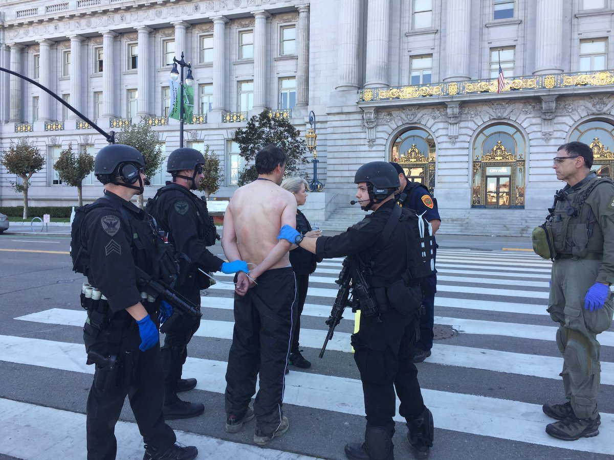 This is the man involved in a 6-hr standoff with SFPD outside city hall. What we're learning about him @KTVU at 10.