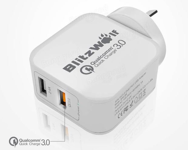 agogohome's tweet image. NEW! #BlitzWolf® #BWS6 Quick Charge 3.0+2.4A 30W #USBCharger with Power3S Tech
$10.99
Details and purchase HERE: goo.gl/qQ1K2d