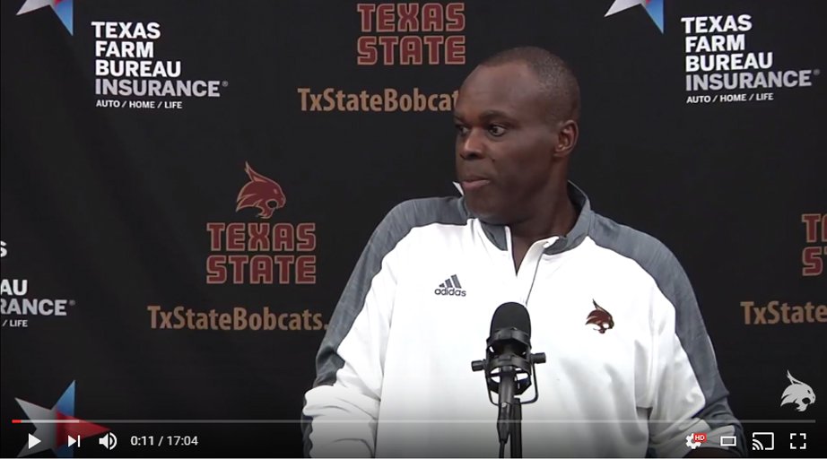 TxStateBobcats's tweet photo. Post-Game comments https://t.co/ZhdMnoGZdF #HOUvsTXST https://t.co/BvLzWeNx7D