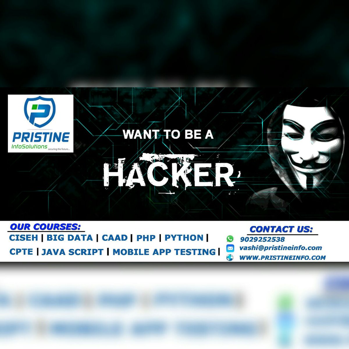 Ecell_DMCE's tweet photo. #Ecell_Dmce #Cosponser #Pristine_Infotech_Solutions #want_to_be_a_hacker https://t.co/RRGYsCXGr4