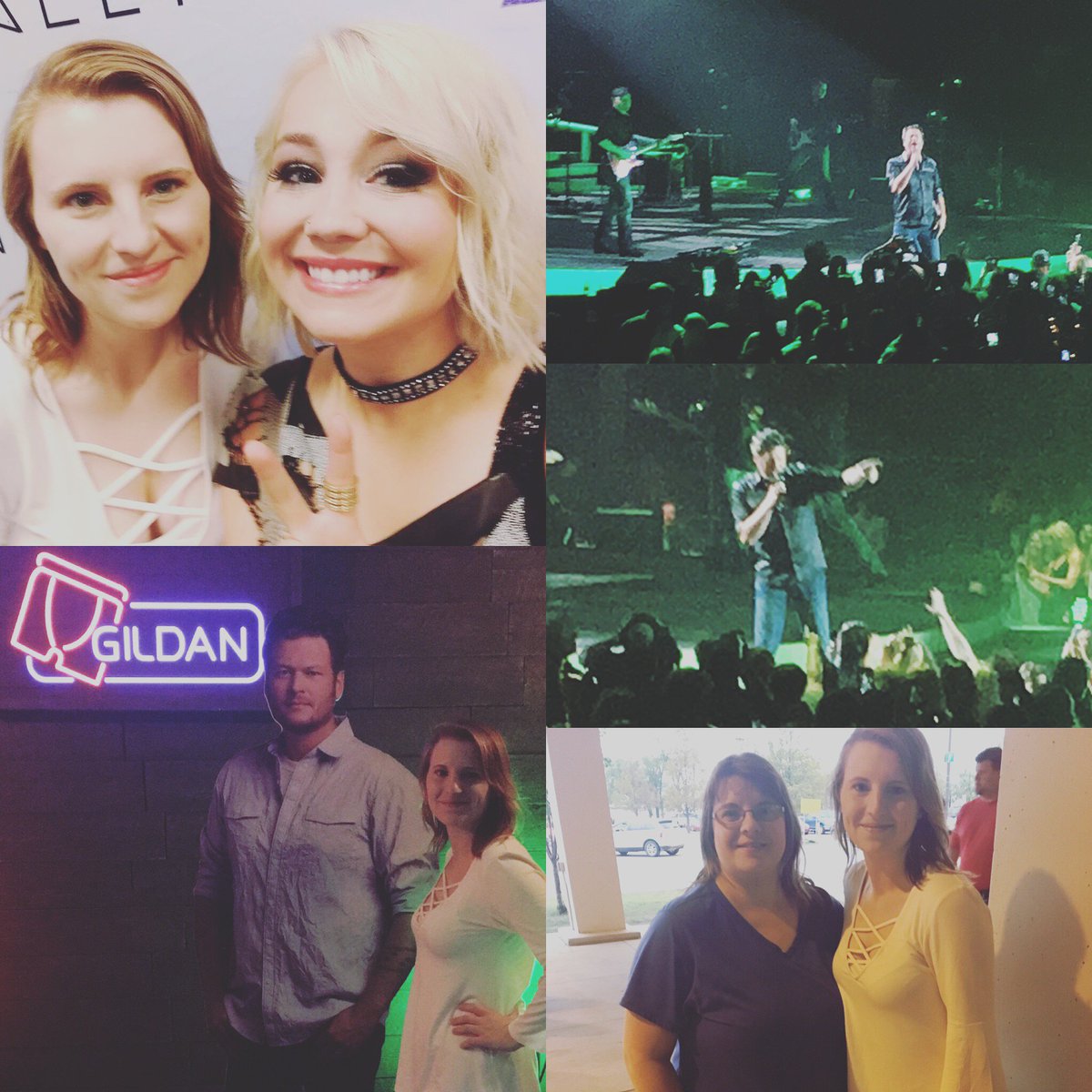 StaciaRae15's tweet photo. Such a great night!!!! @blakeshelton thank you for coming to Fargo, ND and for a HELL OF A SHOW. Come backk tall dude! ❤️ You @RaeLynn https://t.co/nRxDTAWKec