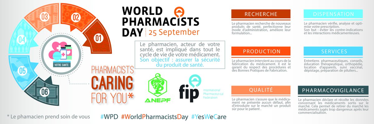 Début du #worldpharmacistday aujourd'hui, le pharmacien à l'honneur #yeswecare <a href="/IPSForg/">International Pharmaceutical Students' Federation</a> <a href="/EPSA_Online/">EPSA</a>