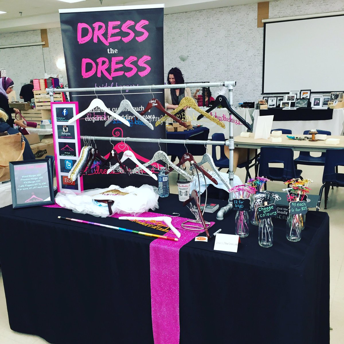 Set up at Etsy Made In Canada! Here til 5pm &amp; different vendors from yesterday!
#dressthedress 
#Halifax #maritimemakers #etsymadeincanada