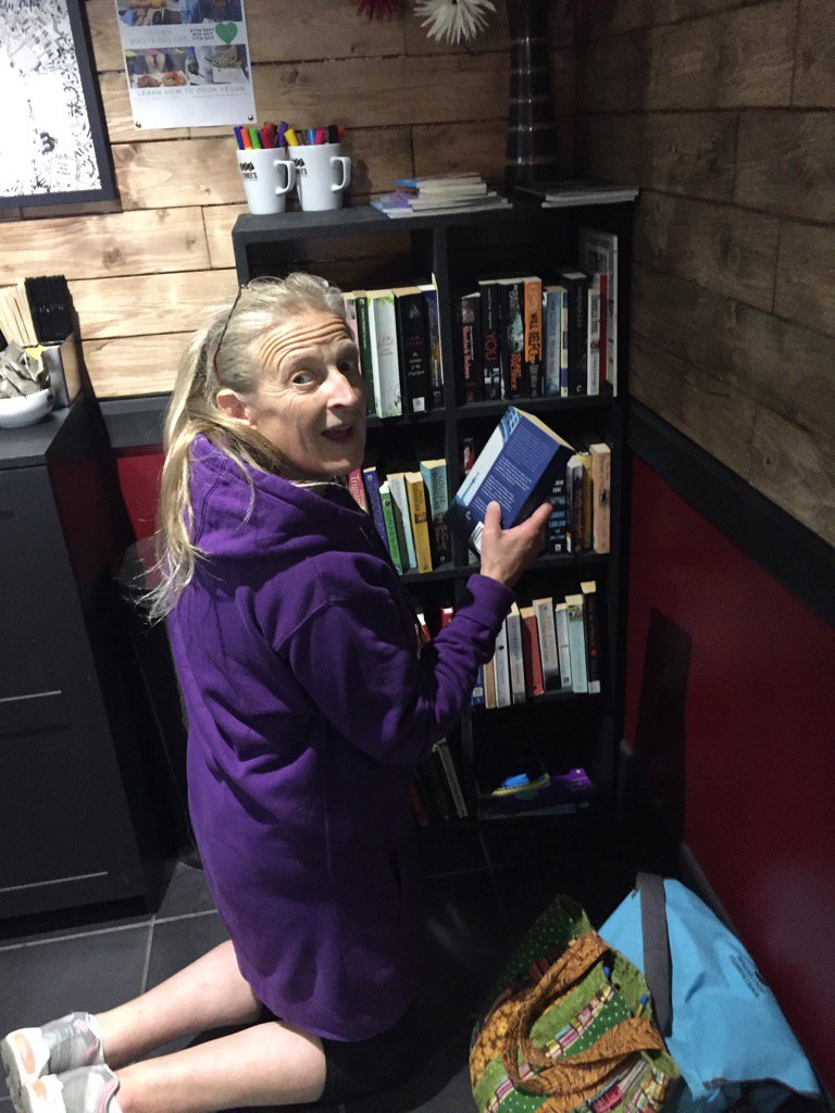 Ardachybc's tweet photo. MissMarkey on @BookCrossing    at three threes OBCZ during @bcuncon16 https://t.co/QpDzFPnPES