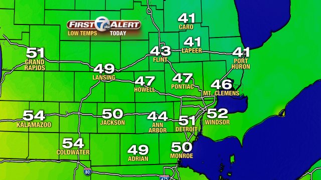 It was the coolest morning since June 9, but Monday AM is warmer, wetter. Full fcst