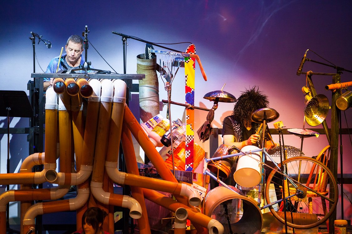 Percussion war during #TheMusicOfJunk