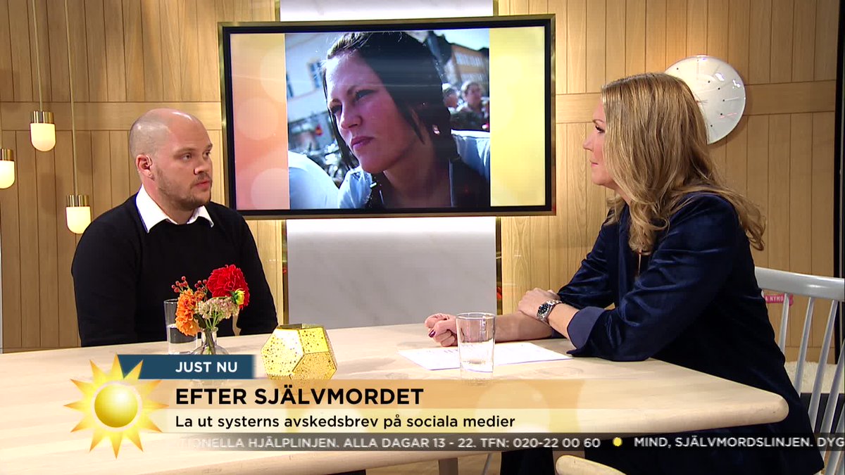 Nyhetsmorgon's tweet photo. Johans storasyster tog sitt liv, nu vill han bryta tystnaden: https://t.co/LJgg3FRnvV #Nyhetsmorgon #psykiskohälsa #tv4play https://t.co/1M4d43N6KF