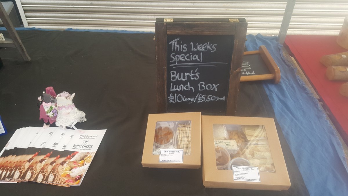We are at Treacle Market today with more of our double cream limited edition and Mezze Lunch Boxes... <a href="/Burtscheese/">Claire Burt</a> <a href="/treaclemarket/">Treacle Market</a>