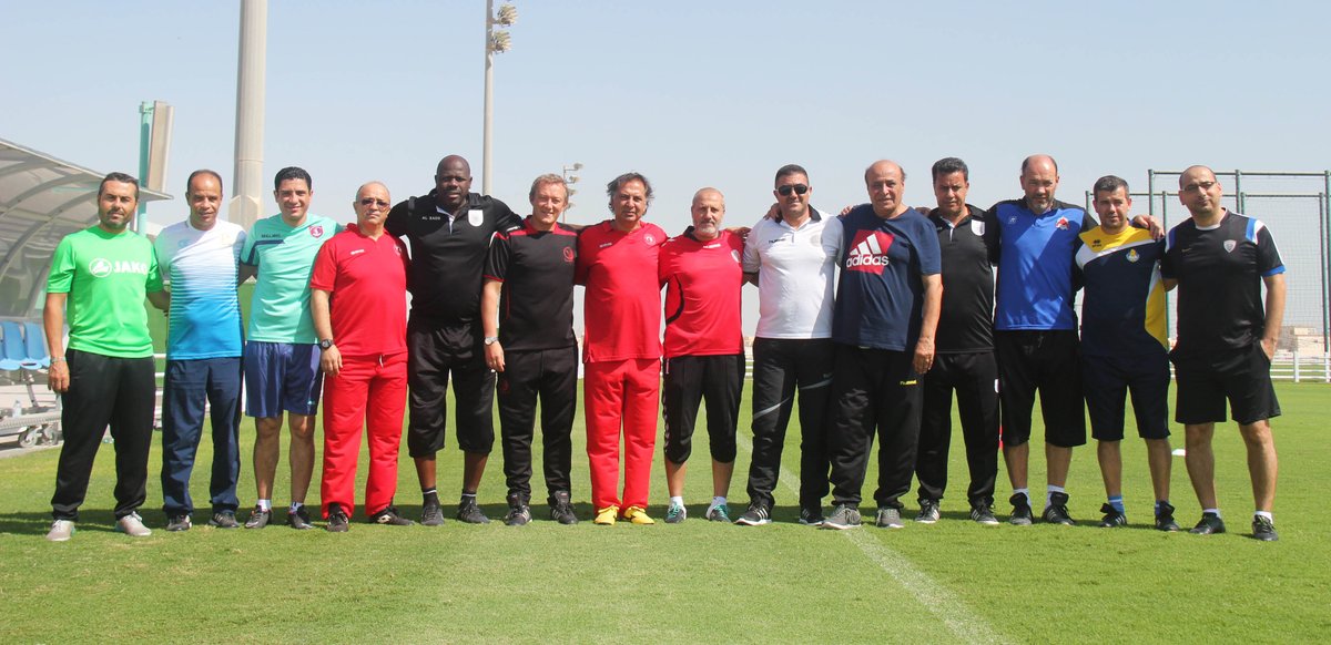 QFAFDD's tweet photo. ورشة عمل مدربي الفئات السنية بالنادي #العربي تحت إشراف إدارة التطوير بالاتحاد القطري لكرة القدم https://t.co/1i585VRnam