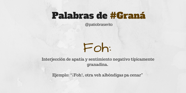 PatioBraserito's tweet photo. Foh #Granada ¡Te esperamos! #Gastronomía #Tapas https://t.co/havmSrPRzX