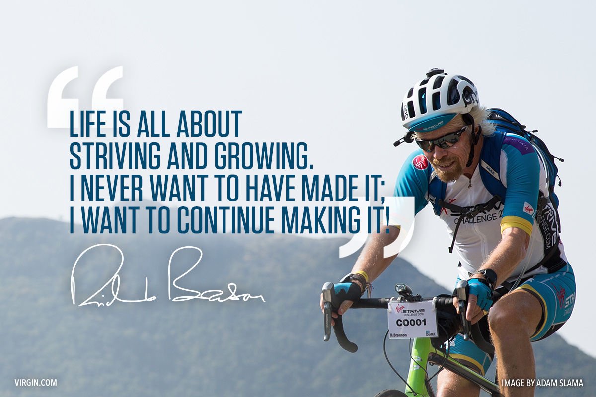 Follow our current  adventure: the <a href="/Virgin/">Virgin</a> @StriveChallenge: virg.in/9oR5w #westrive