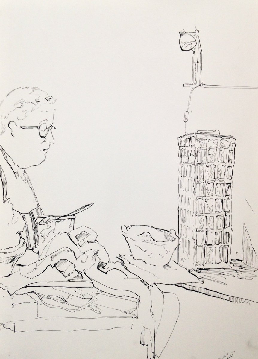 Firsthandinfo's tweet image. A demonstration from ceramic artist Henry Pim in his studio @vanguardcourt. A part of the design trail #SEMC16 @SEMakersClub