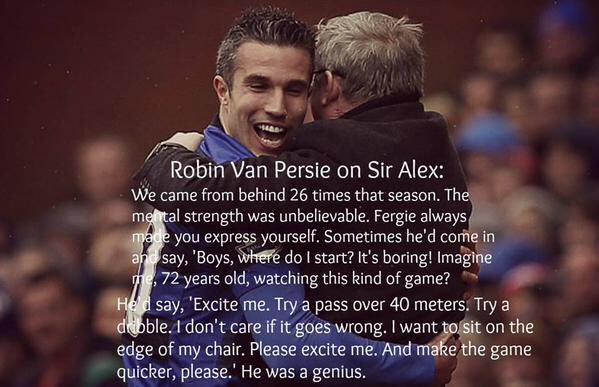 Robin van Persie on Sir Alex Ferguson