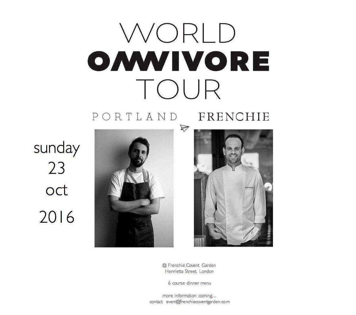 [SAVE THE DATE] 
SUNDAY 23 OCT 2016 
FOUR HANDS DINNER with the talented chef <a href="/labronjohnson/">Merlin Johnson</a> -&gt;more info coming!!