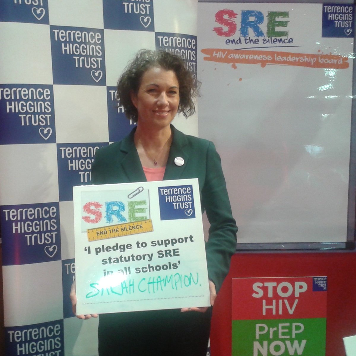 Thank you <a href="/SarahChampionMP/">Sarah Champion</a> for signing pledge calling for #SRE to be made available in all schools #endthesilence