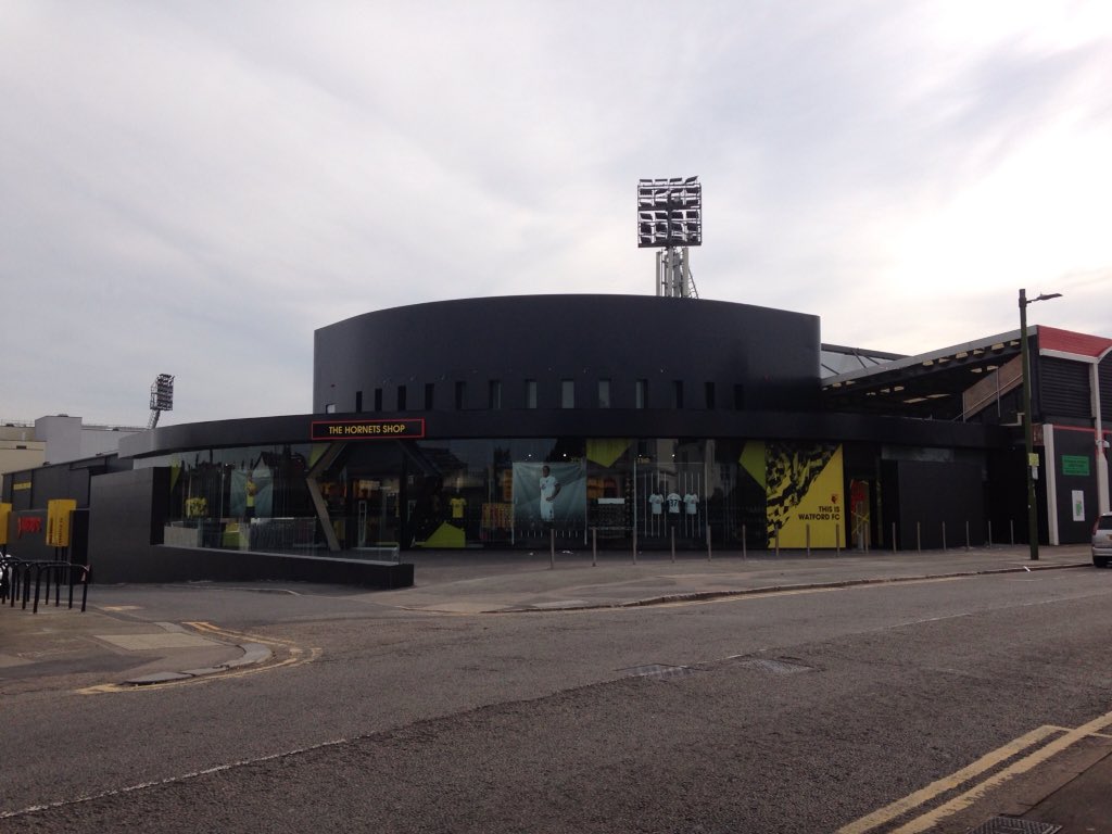 neil_k_g's tweet photo. No game until Monday, so a final photo update (as Saturday 24 September 2016) #NEcorner at #VicarageRoad #watfordfc 🐝🐝🐝 👊👊👊 https://t.co/TAhSPYdYw3