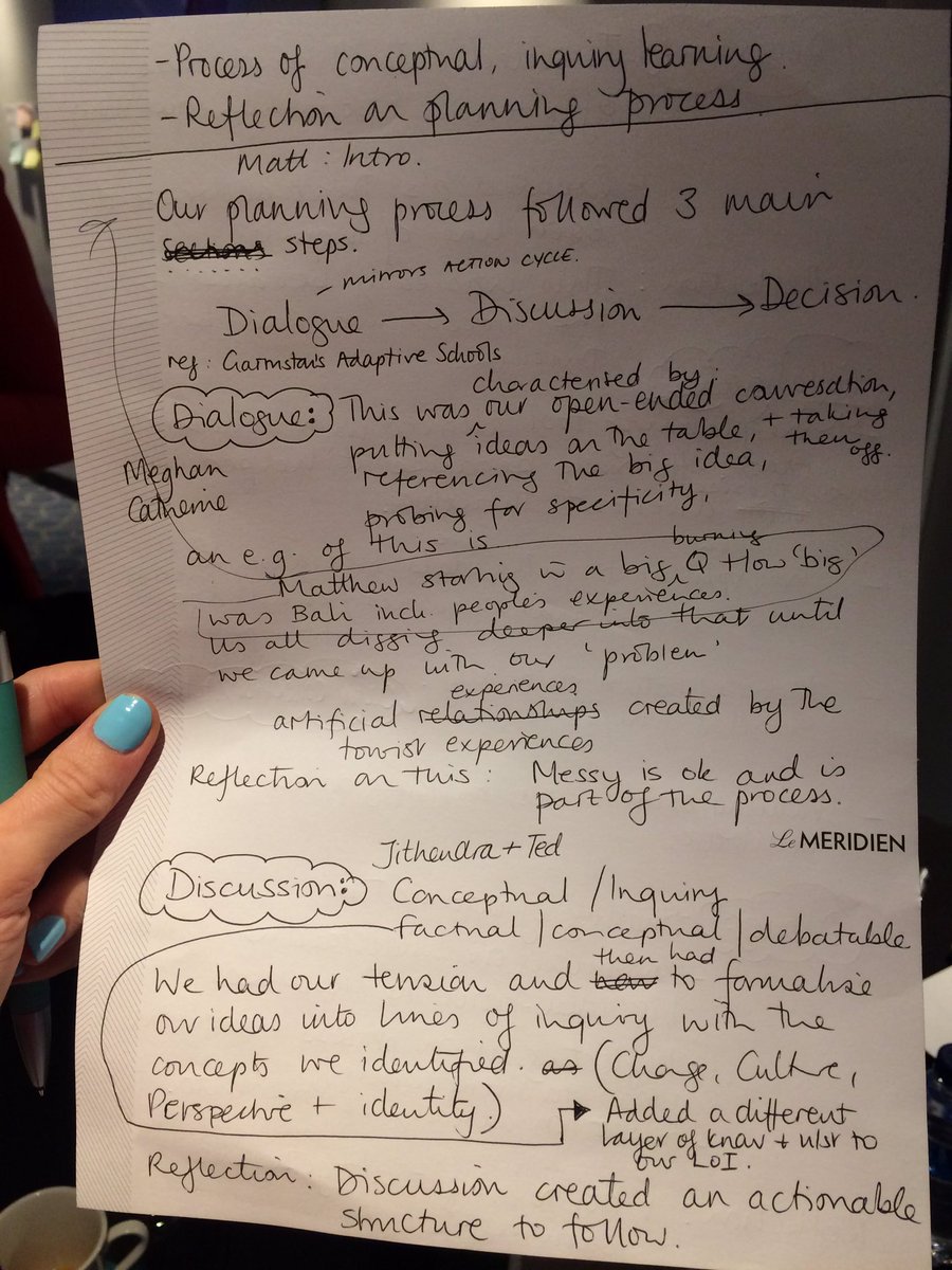 ISSG23's tweet photo. Part of the planning process for our 2nd presentation today #messy #collaborate #inquiry #reflect #IBEN #wsltraining https://t.co/VyiPo66ERq
