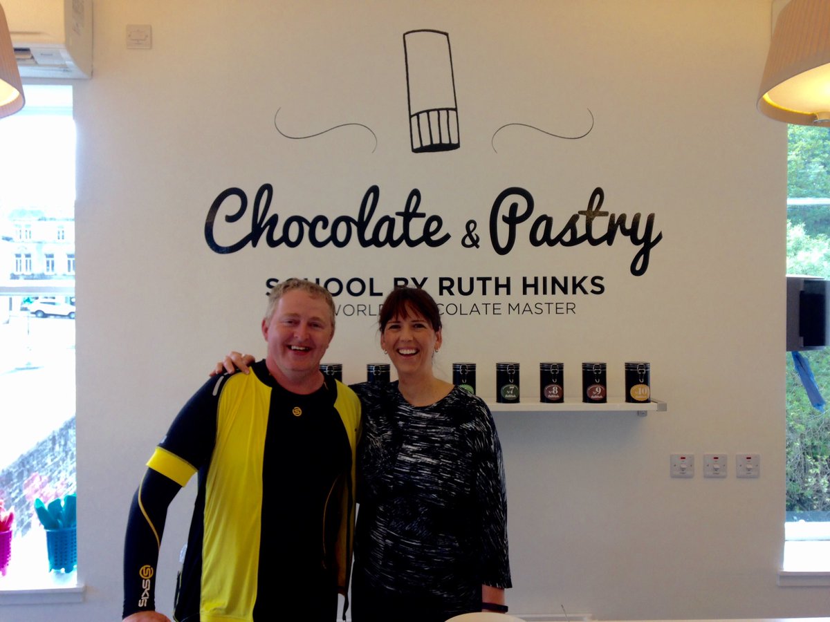 Delighted to welcome <a href="/JC_Chocolatier/">John Costello</a> and <a href="/Nestle/">Nestlé</a> R&amp;D team. York>Edinburgh cycle ride #chocolatepastryschool
