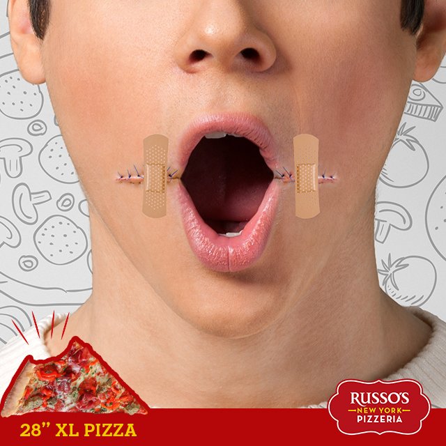 RussosUAE's tweet photo. That’s how big our XL pizza is! One slice is all it takes. Call 800787767.

البيتزا العملاقة من روسوز ليس لها مثيل! أطلبها على الرقم السابق https://t.co/ashjQSvP9E