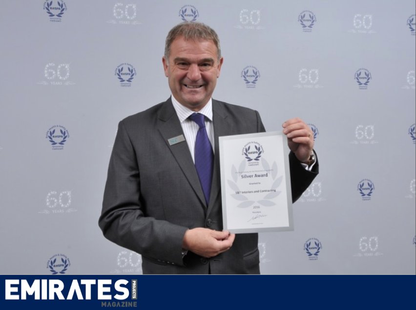 Emiratesproj's tweet image. S&amp;amp;T Interiors and Contracting wins a Silver award at RoSPA Awards 2016 Read more here - ow.ly/wDlT304xlEZ #Interior #Awards #Emirates