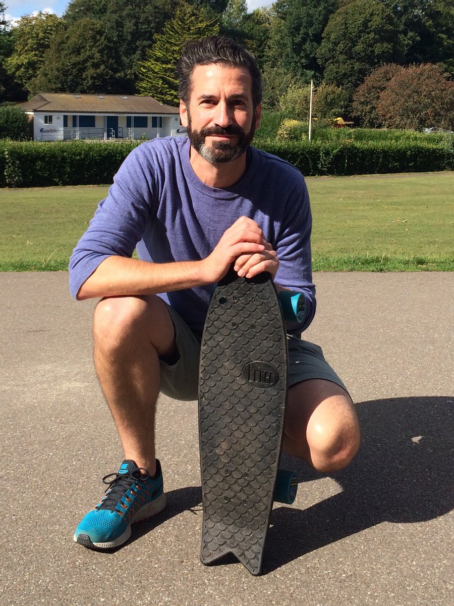 OliverHeath_OHD's tweet image. Enjoying my @BureoSkateboard made from recycled fishing nets. If only my boarding was as great as the weather!