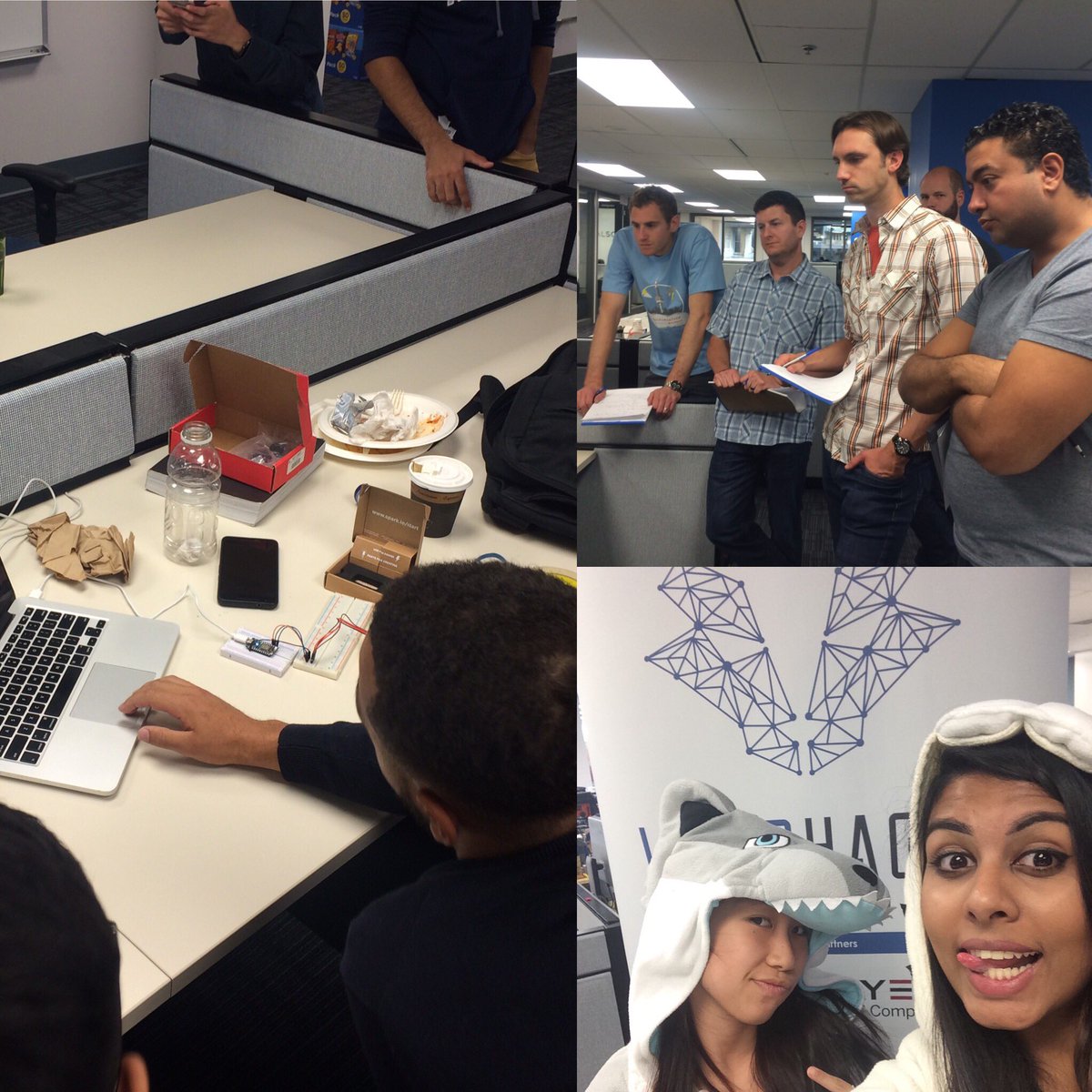 WearHacks's tweet photo. #hackuweather judging with @TribalScale and @accuweather ! 🌦⚡️☀️❄️ https://t.co/QAHtId5fOJ