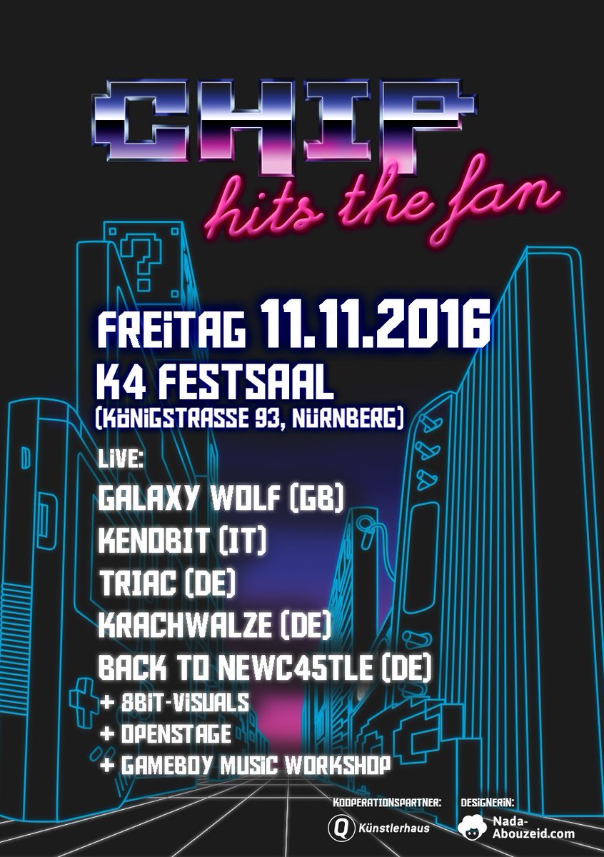 CHIPHITSTHEFAN's tweet photo. HYPE! #Chiptune live in #Nürnberg! 
#CHTF2016 #festival https://t.co/SpuZOZ5poZ