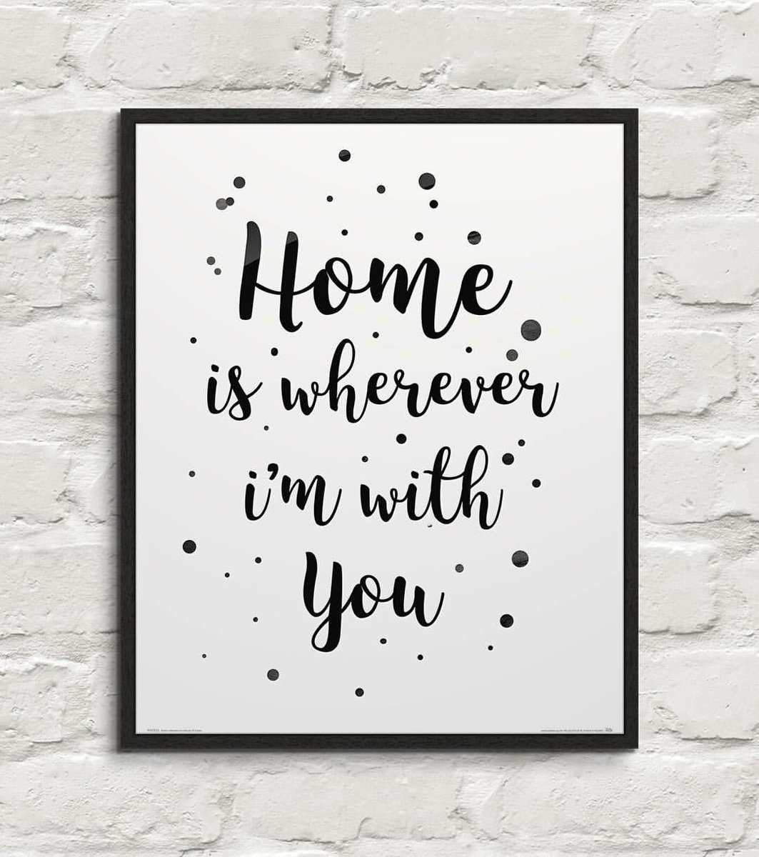 Nicestuffpl's tweet photo. Home is wherever I'm with You 🏡 https://t.co/ZrJpBH71sq #nicestuffpl #nicestuff #poster #walldecor #home #plakat #wall #cegła #whitewall https://t.co/QBhMNSdGlV