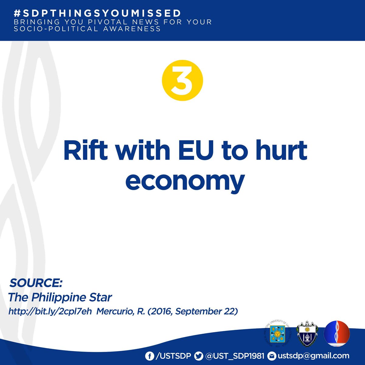 UST_SDP1981's tweet photo. Bringing you pivotal news for your Socio-Political awareness! #SDPUpdates #SDPThingsYouMissed (1/2) https://t.co/6huv93z3PY